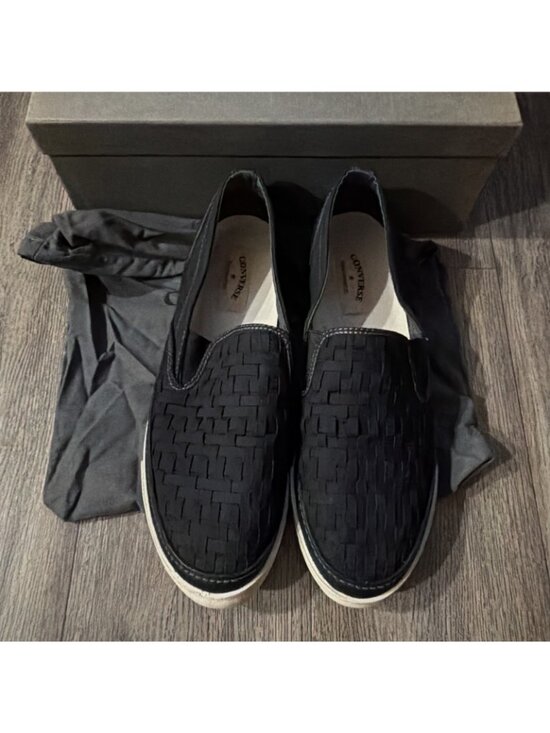Converse X John Varvatos Men’s Sprint Slip Black White Woven Sneakers Size 13